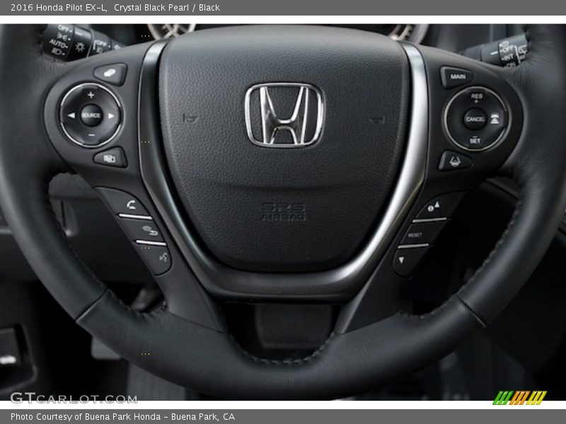 Crystal Black Pearl / Black 2016 Honda Pilot EX-L