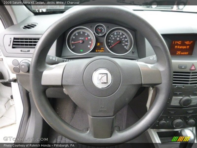 Arctic White / Charcoal 2008 Saturn Astra XE Sedan