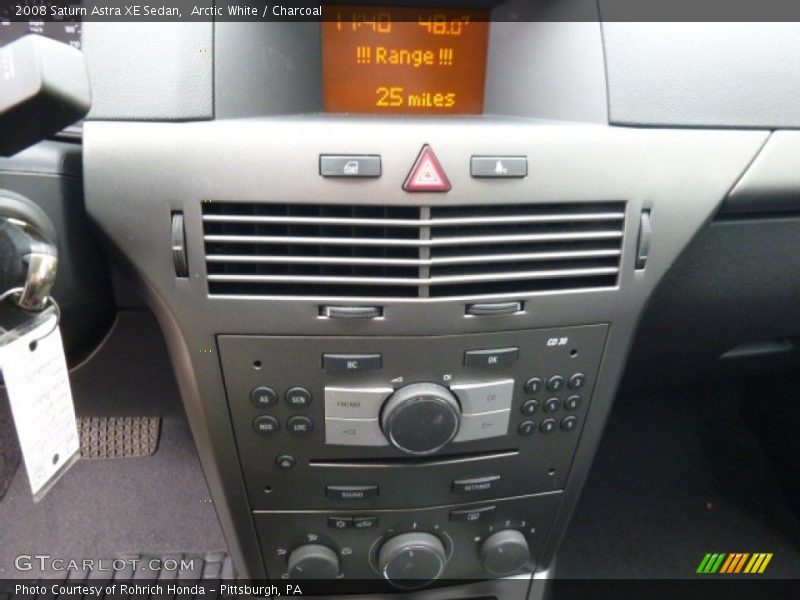 Arctic White / Charcoal 2008 Saturn Astra XE Sedan