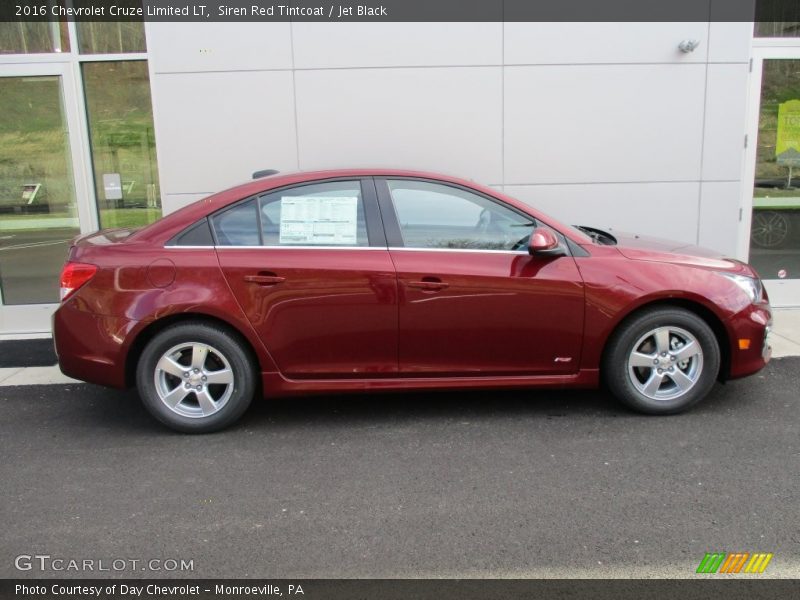 Siren Red Tintcoat / Jet Black 2016 Chevrolet Cruze Limited LT