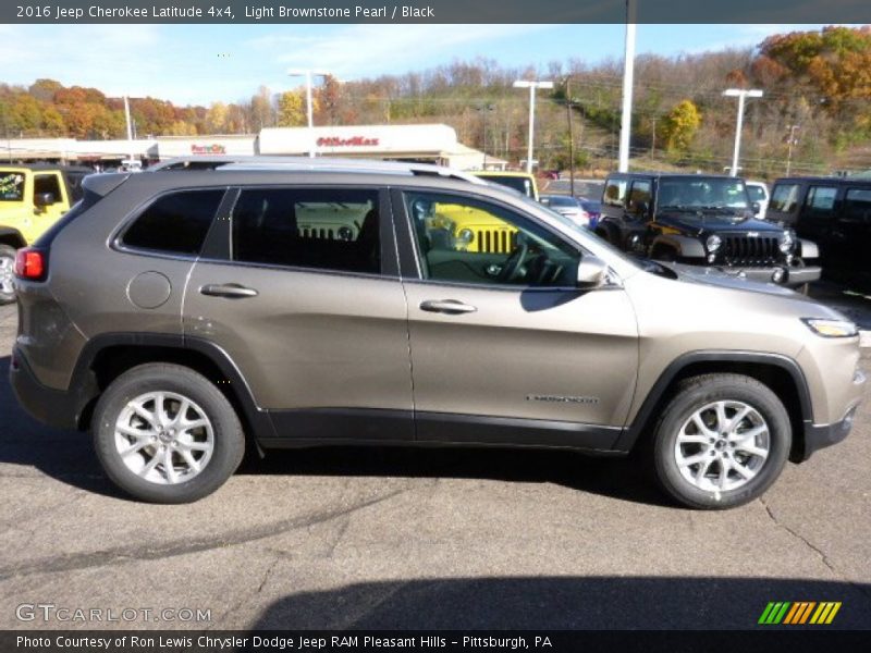 Light Brownstone Pearl / Black 2016 Jeep Cherokee Latitude 4x4