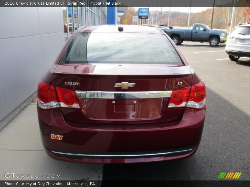 Siren Red Tintcoat / Jet Black 2016 Chevrolet Cruze Limited LT