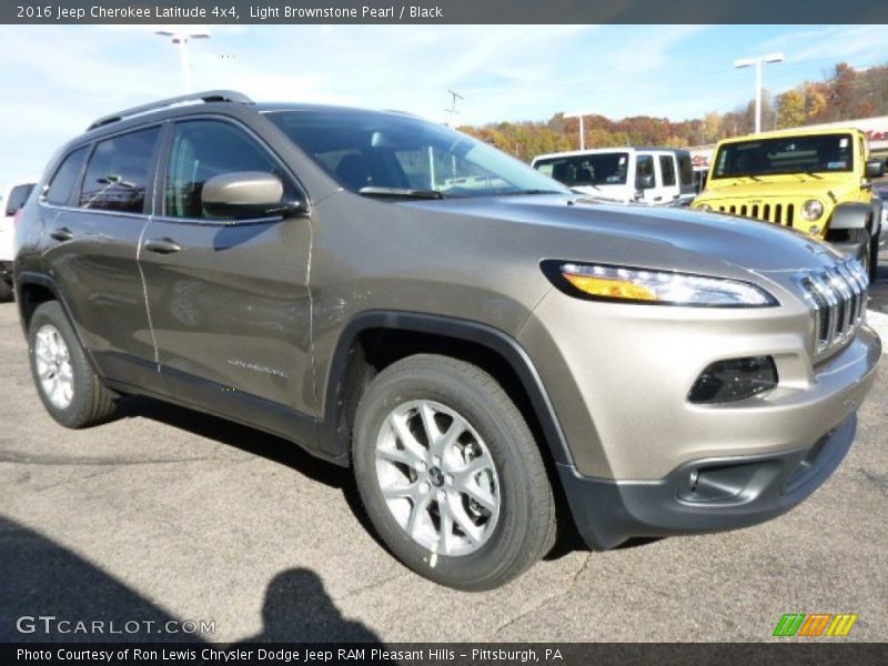 Light Brownstone Pearl / Black 2016 Jeep Cherokee Latitude 4x4