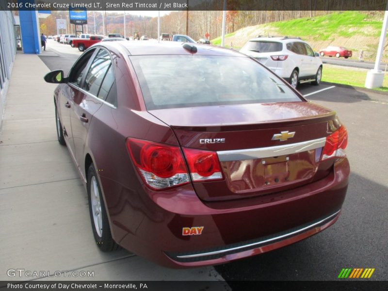 Siren Red Tintcoat / Jet Black 2016 Chevrolet Cruze Limited LT