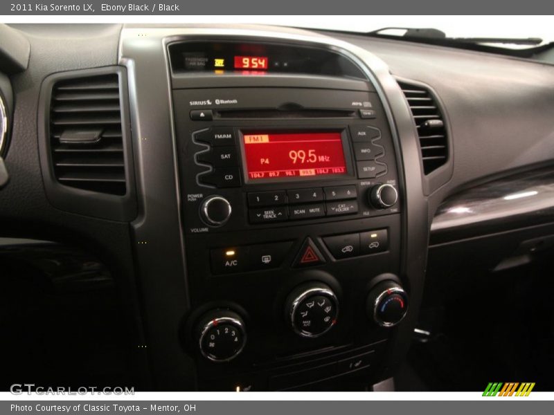 Ebony Black / Black 2011 Kia Sorento LX