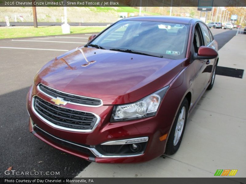 Siren Red Tintcoat / Jet Black 2016 Chevrolet Cruze Limited LT