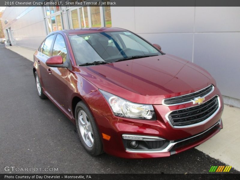 Siren Red Tintcoat / Jet Black 2016 Chevrolet Cruze Limited LT