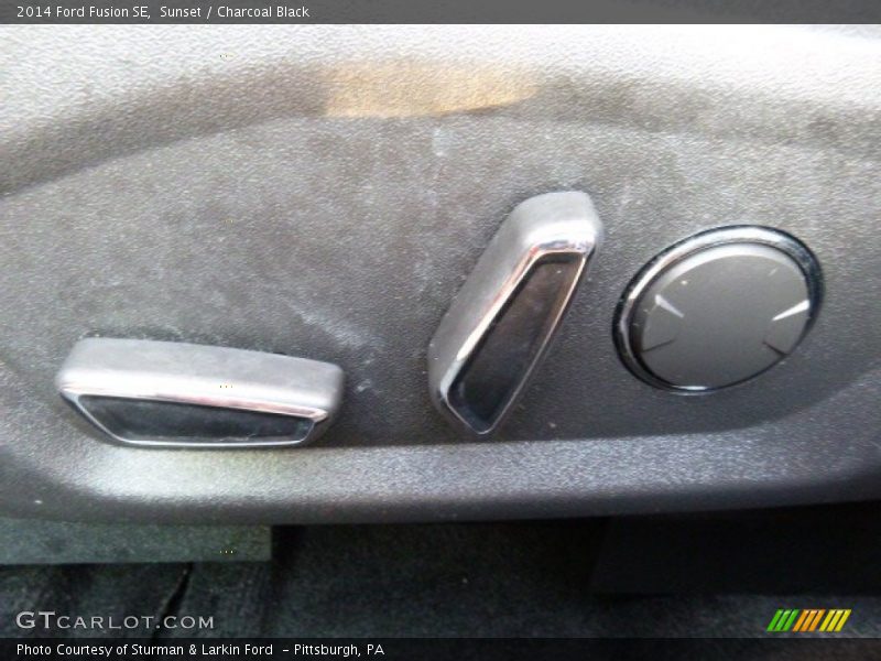Sunset / Charcoal Black 2014 Ford Fusion SE