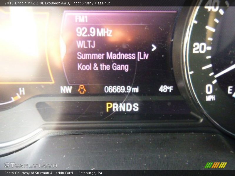 Ingot Silver / Hazelnut 2013 Lincoln MKZ 2.0L EcoBoost AWD
