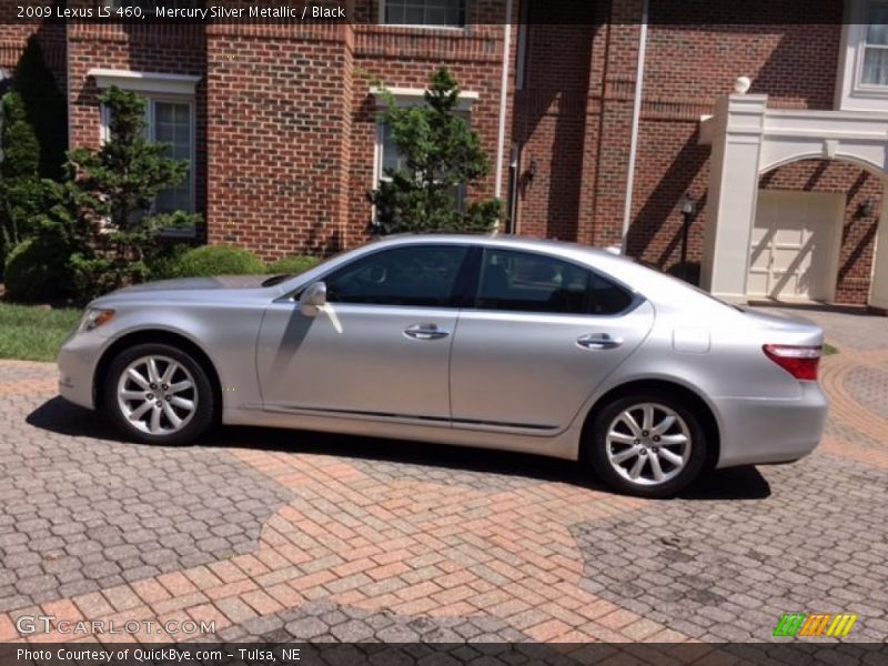 Mercury Silver Metallic / Black 2009 Lexus LS 460