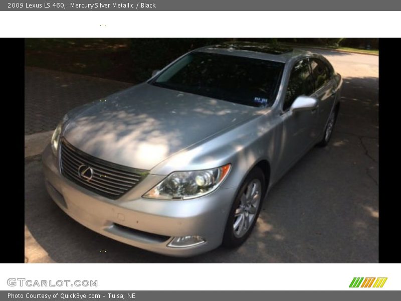 Mercury Silver Metallic / Black 2009 Lexus LS 460