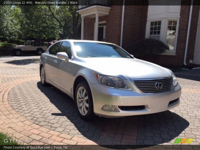Mercury Silver Metallic / Black 2009 Lexus LS 460