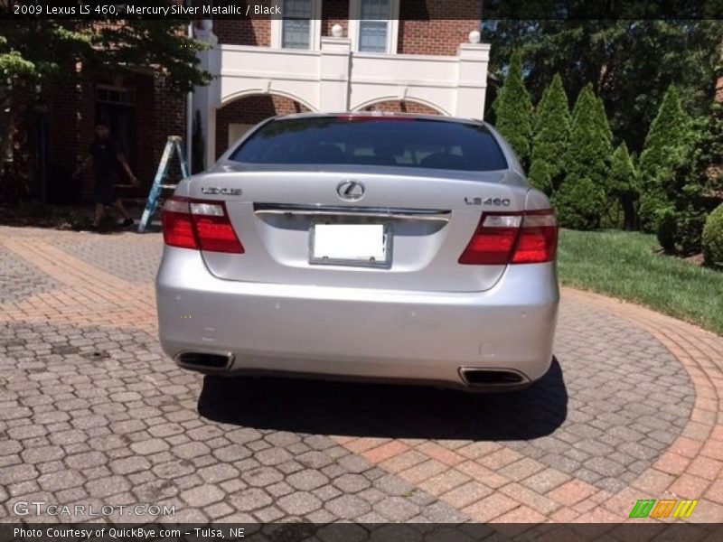 Mercury Silver Metallic / Black 2009 Lexus LS 460