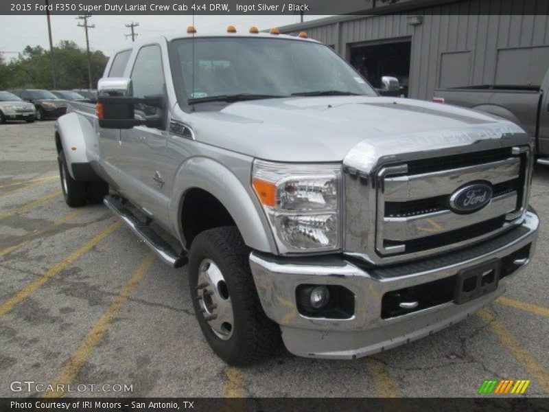 Ingot Silver / Black 2015 Ford F350 Super Duty Lariat Crew Cab 4x4 DRW