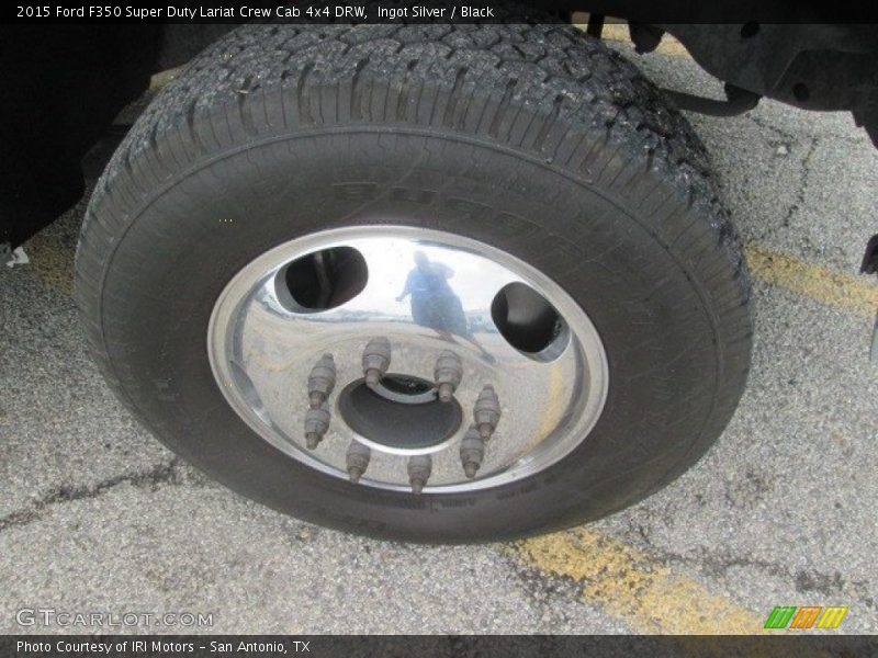 Ingot Silver / Black 2015 Ford F350 Super Duty Lariat Crew Cab 4x4 DRW