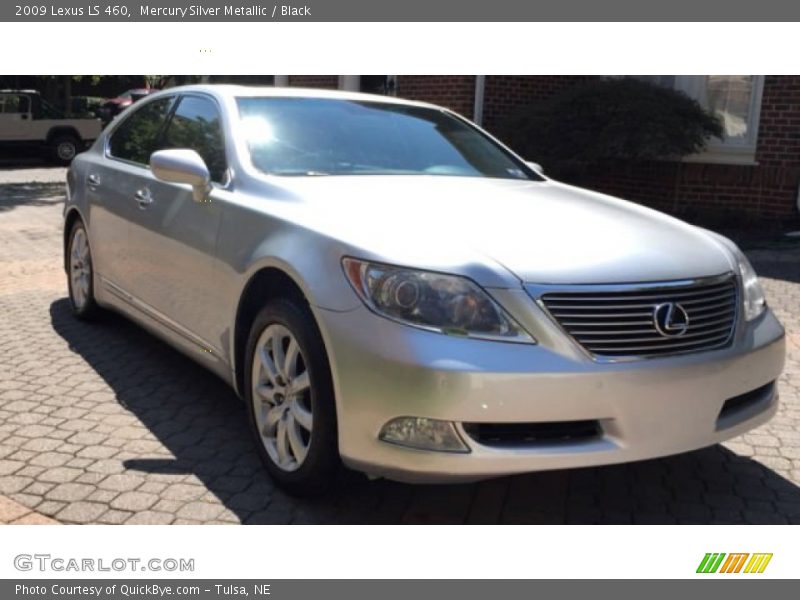Mercury Silver Metallic / Black 2009 Lexus LS 460