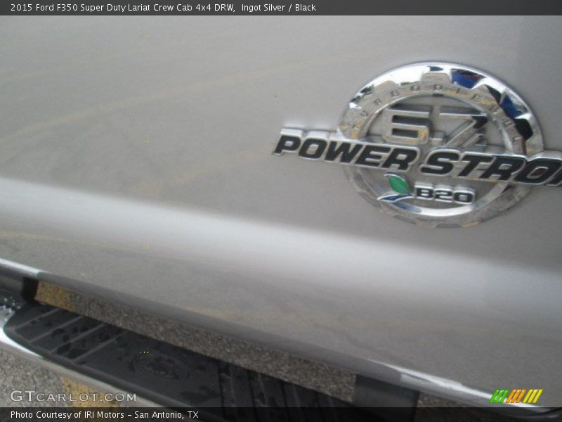 Ingot Silver / Black 2015 Ford F350 Super Duty Lariat Crew Cab 4x4 DRW