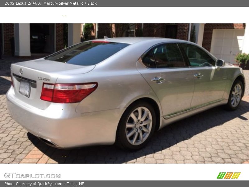 Mercury Silver Metallic / Black 2009 Lexus LS 460