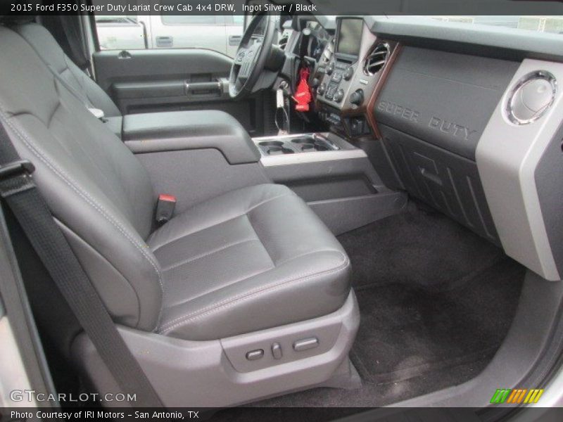 Ingot Silver / Black 2015 Ford F350 Super Duty Lariat Crew Cab 4x4 DRW