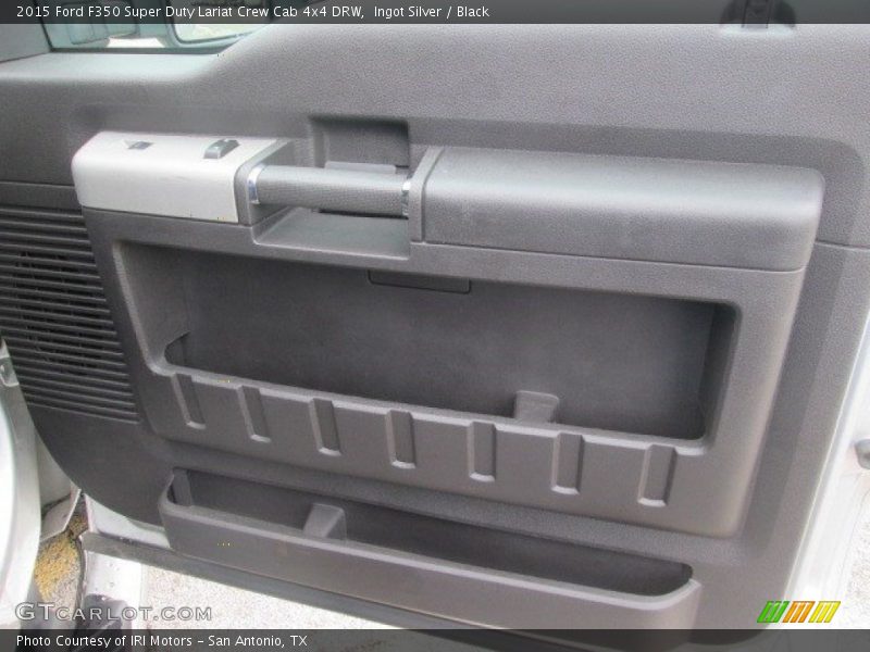 Ingot Silver / Black 2015 Ford F350 Super Duty Lariat Crew Cab 4x4 DRW