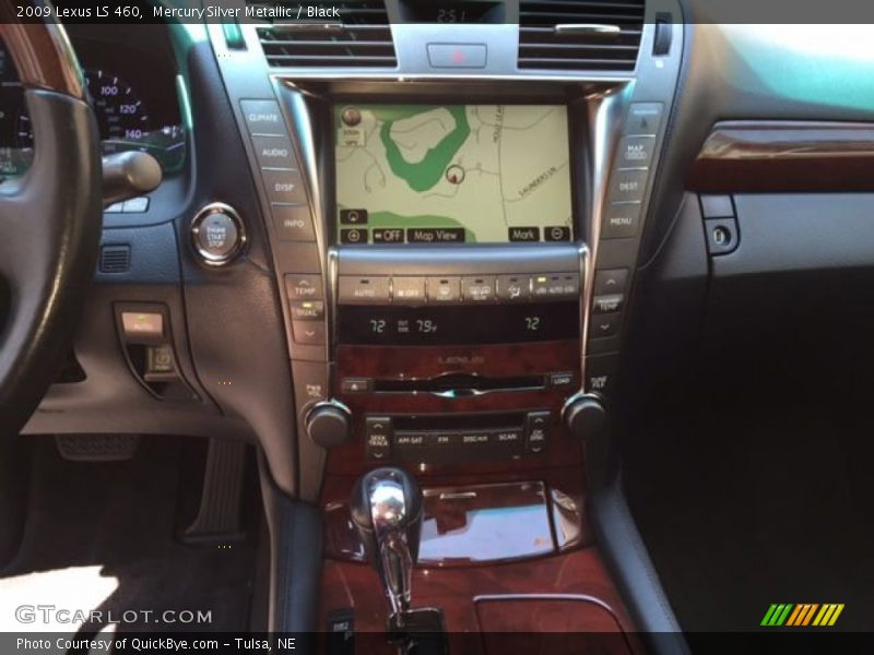Mercury Silver Metallic / Black 2009 Lexus LS 460