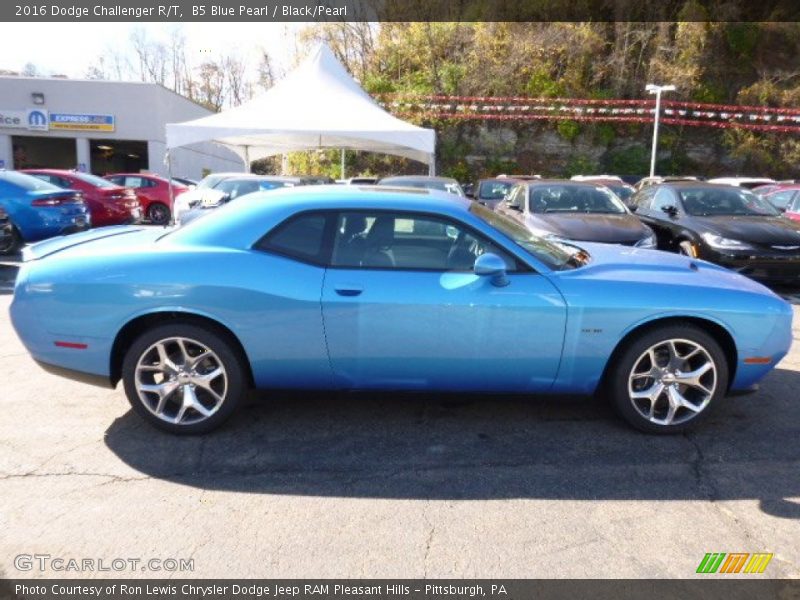 B5 Blue Pearl / Black/Pearl 2016 Dodge Challenger R/T