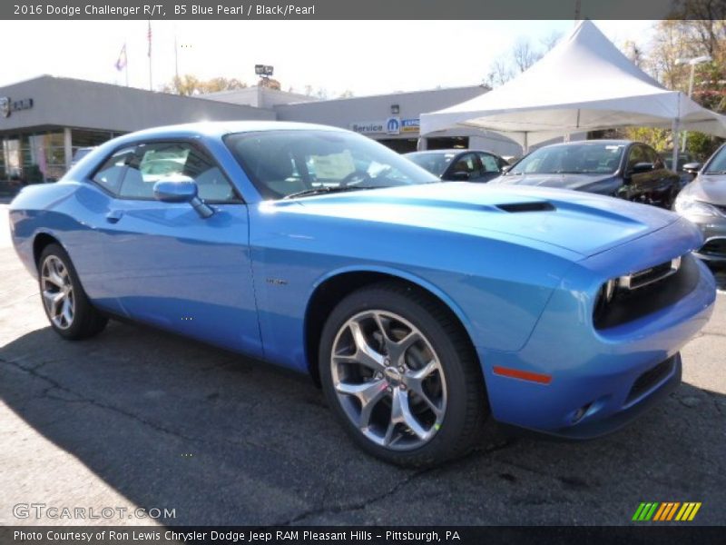 B5 Blue Pearl / Black/Pearl 2016 Dodge Challenger R/T