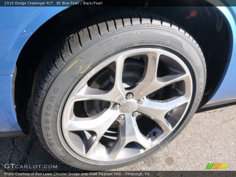 B5 Blue Pearl / Black/Pearl 2016 Dodge Challenger R/T