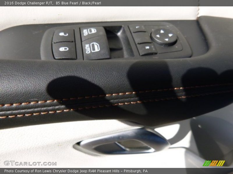 B5 Blue Pearl / Black/Pearl 2016 Dodge Challenger R/T