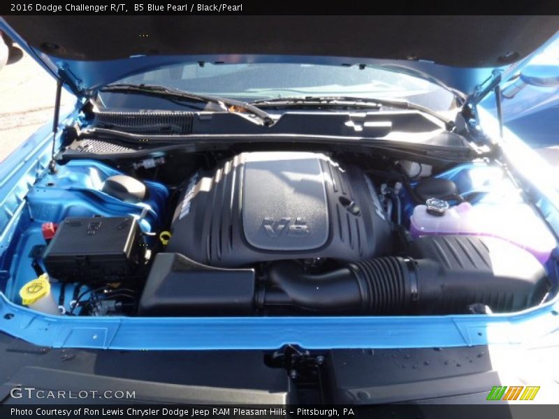 B5 Blue Pearl / Black/Pearl 2016 Dodge Challenger R/T