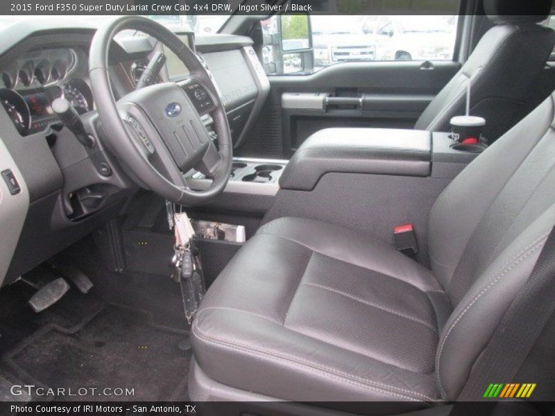 Ingot Silver / Black 2015 Ford F350 Super Duty Lariat Crew Cab 4x4 DRW