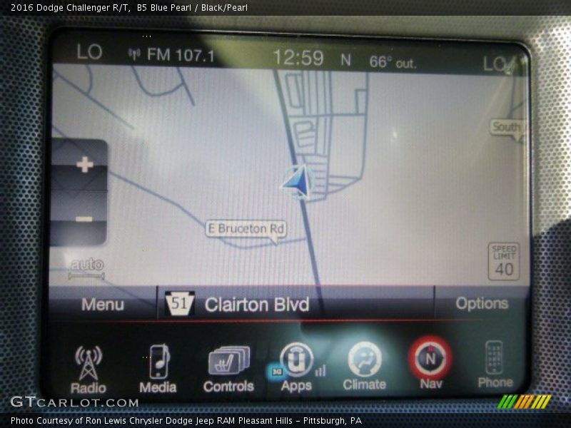 Navigation of 2016 Challenger R/T