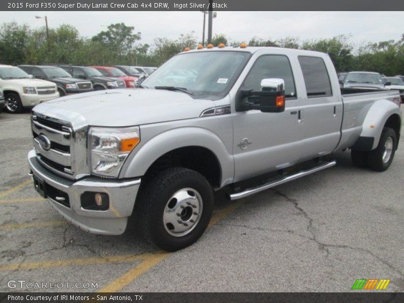 Ingot Silver / Black 2015 Ford F350 Super Duty Lariat Crew Cab 4x4 DRW