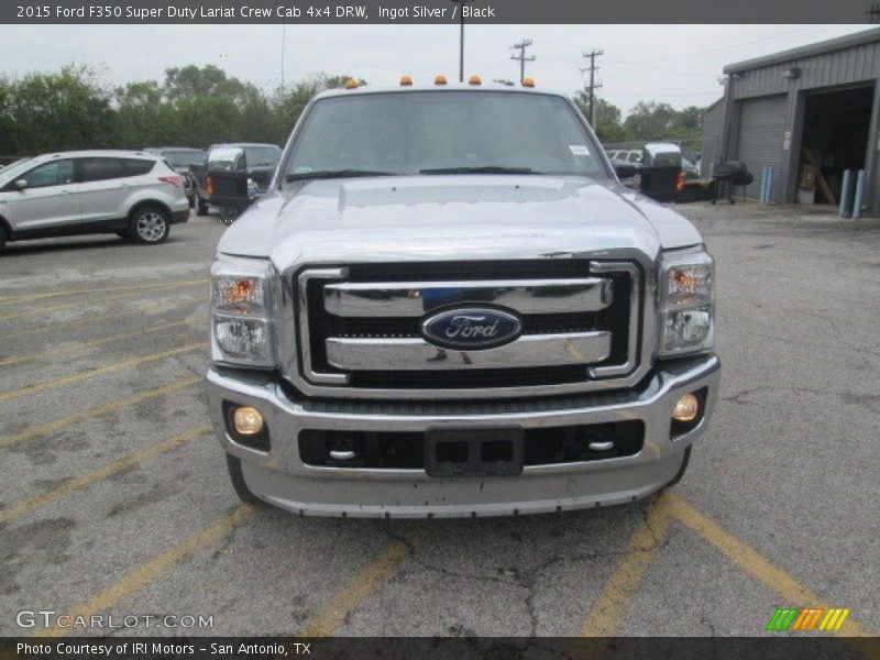 Ingot Silver / Black 2015 Ford F350 Super Duty Lariat Crew Cab 4x4 DRW