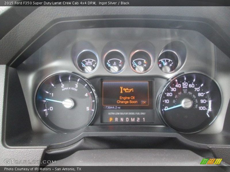Ingot Silver / Black 2015 Ford F350 Super Duty Lariat Crew Cab 4x4 DRW