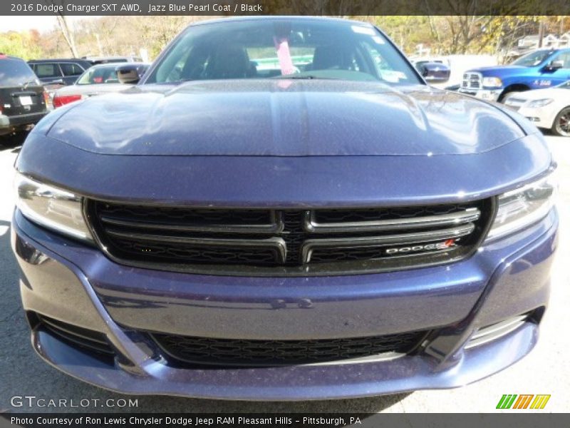Jazz Blue Pearl Coat / Black 2016 Dodge Charger SXT AWD