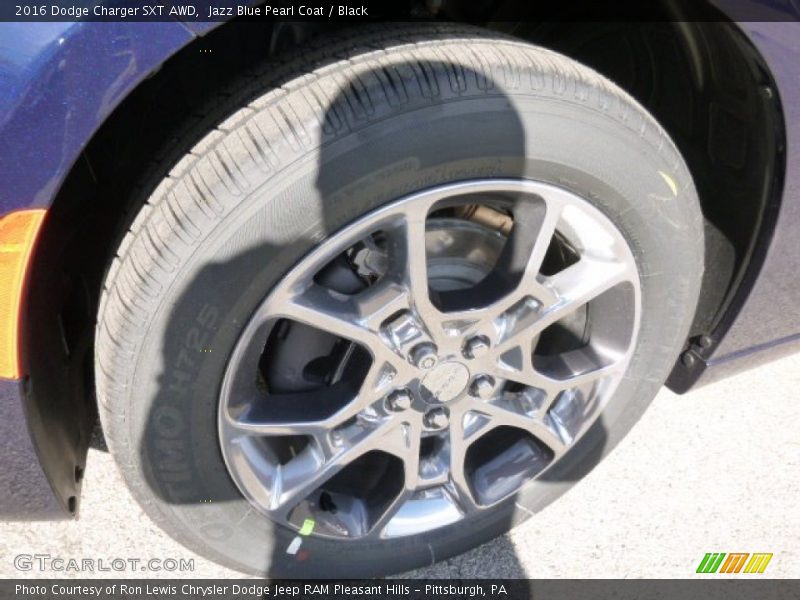 Jazz Blue Pearl Coat / Black 2016 Dodge Charger SXT AWD