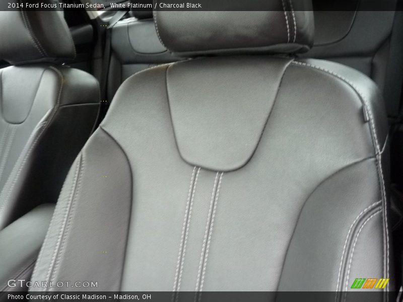White Platinum / Charcoal Black 2014 Ford Focus Titanium Sedan