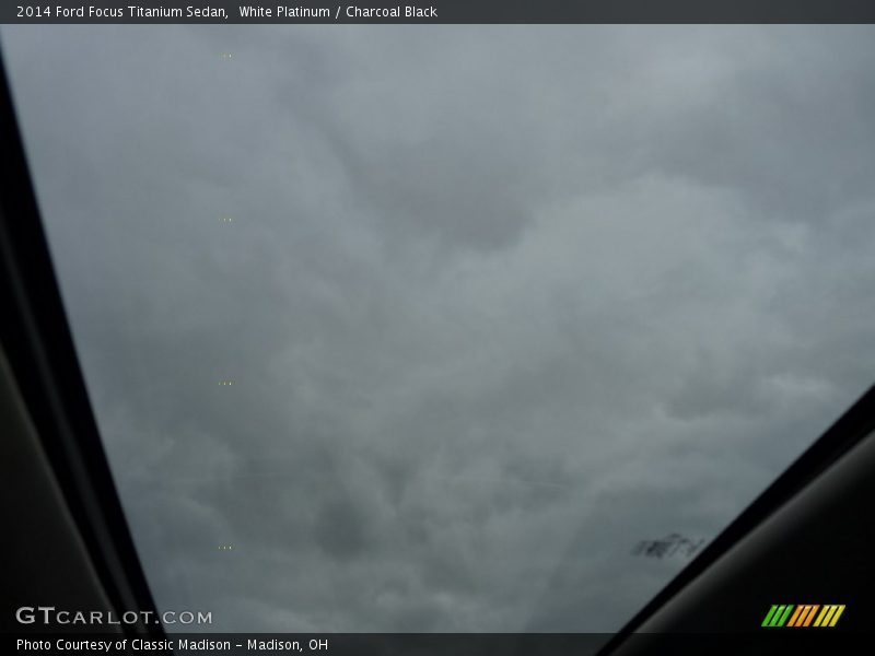 White Platinum / Charcoal Black 2014 Ford Focus Titanium Sedan