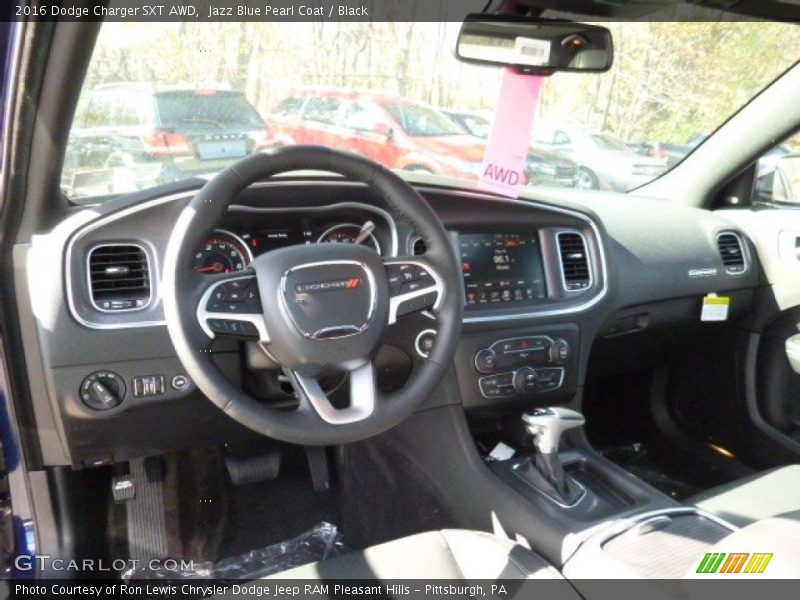 Jazz Blue Pearl Coat / Black 2016 Dodge Charger SXT AWD