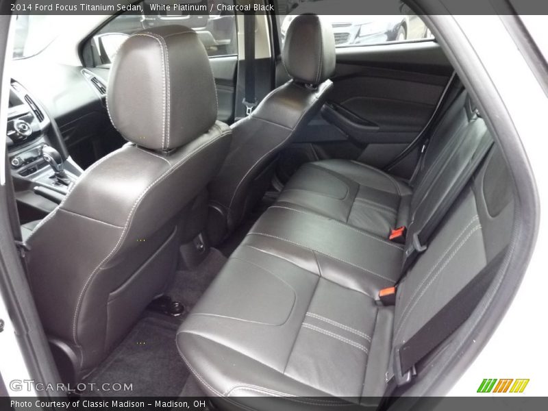 White Platinum / Charcoal Black 2014 Ford Focus Titanium Sedan
