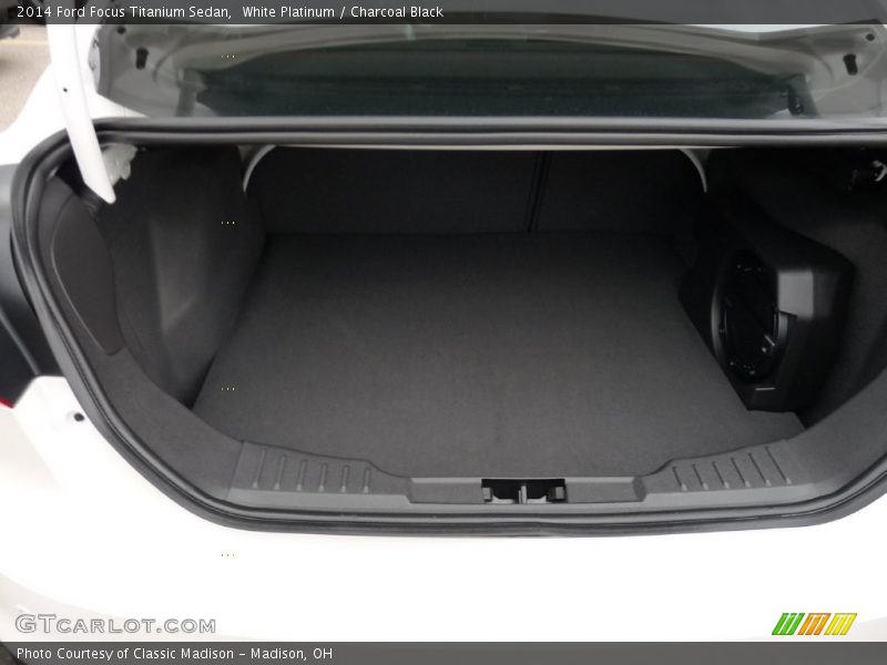 White Platinum / Charcoal Black 2014 Ford Focus Titanium Sedan