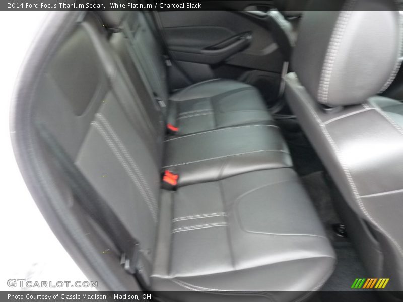 White Platinum / Charcoal Black 2014 Ford Focus Titanium Sedan