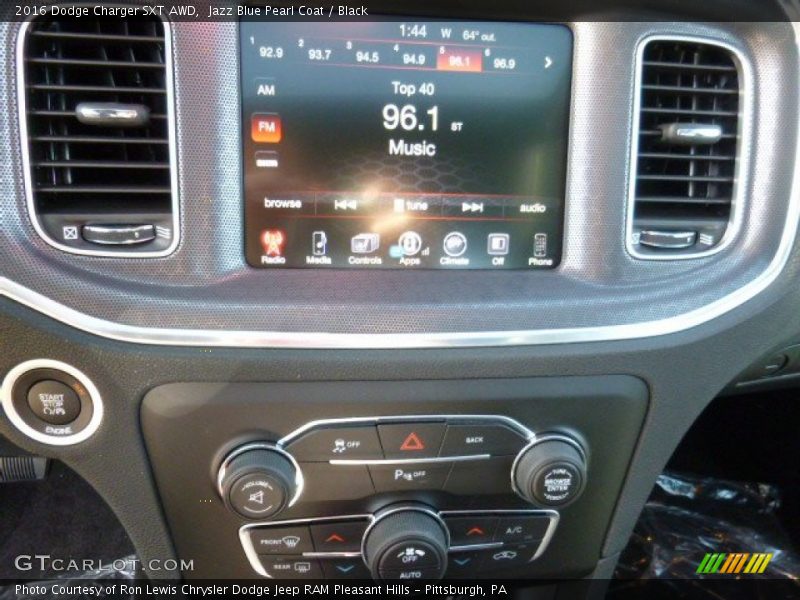 Jazz Blue Pearl Coat / Black 2016 Dodge Charger SXT AWD