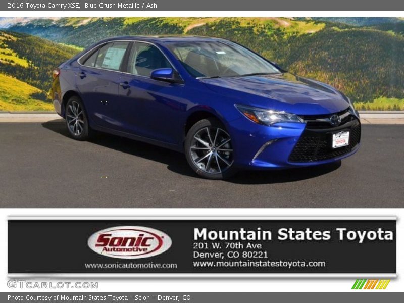 Blue Crush Metallic / Ash 2016 Toyota Camry XSE