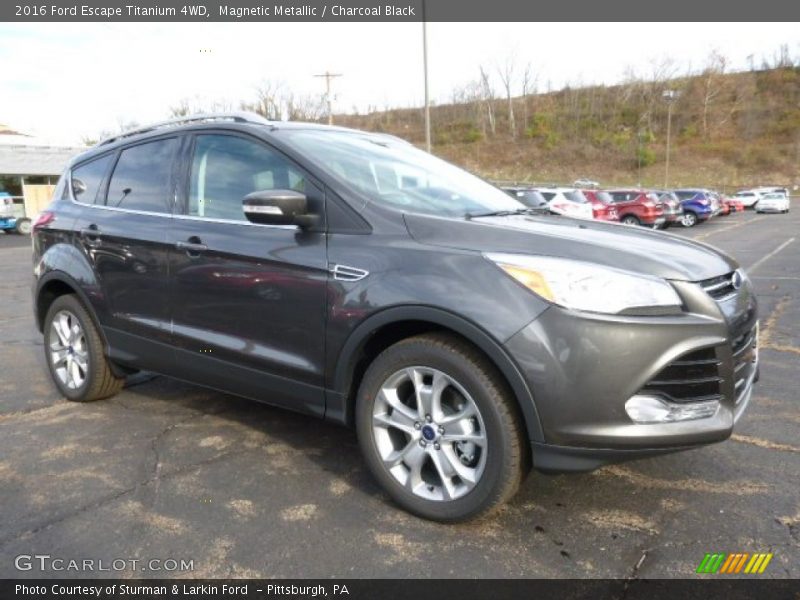 Magnetic Metallic / Charcoal Black 2016 Ford Escape Titanium 4WD