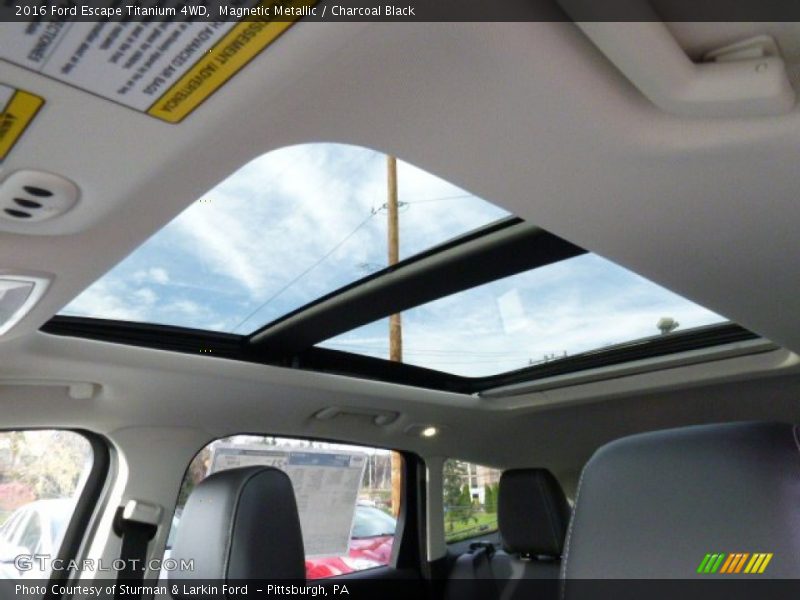Magnetic Metallic / Charcoal Black 2016 Ford Escape Titanium 4WD