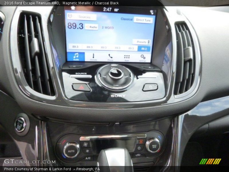Magnetic Metallic / Charcoal Black 2016 Ford Escape Titanium 4WD
