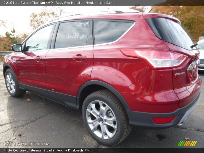 Ruby Red Metallic / Medium Light Stone 2016 Ford Escape Titanium 4WD