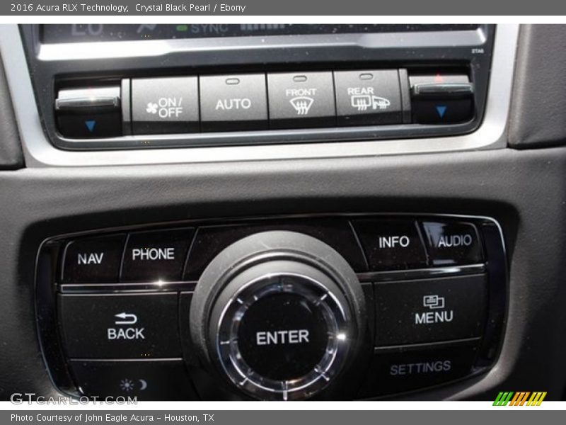 Crystal Black Pearl / Ebony 2016 Acura RLX Technology